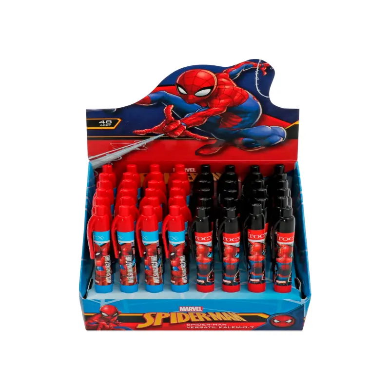 Otto 40720B Web Spiderman Versatil Kalem 0.7mm 48 Li Stand