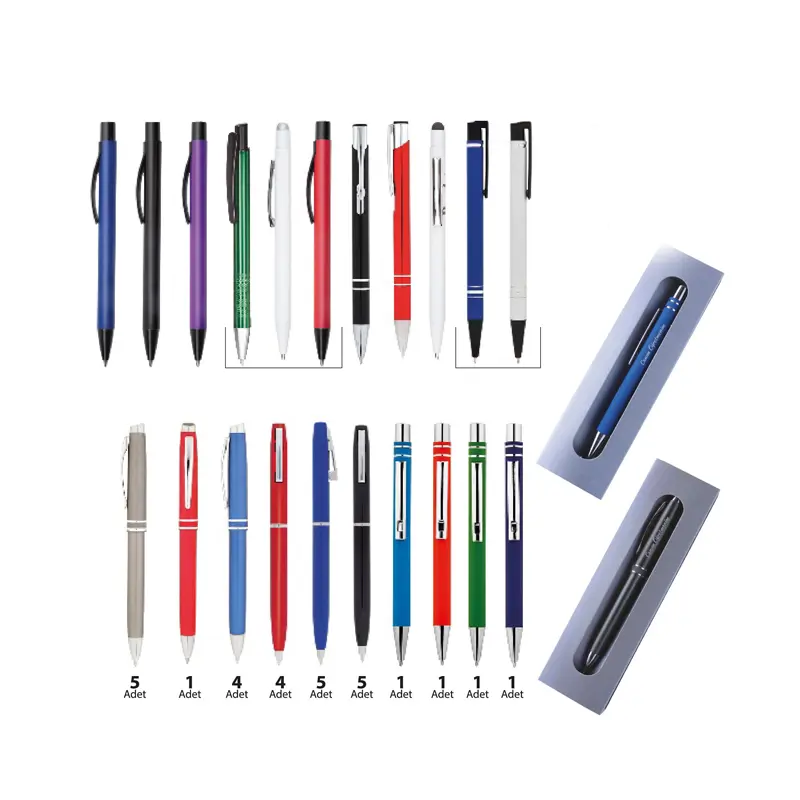 Aihao AH-505 Tükenmez Kalem 0.7mm Mavi 50 Li Kutu