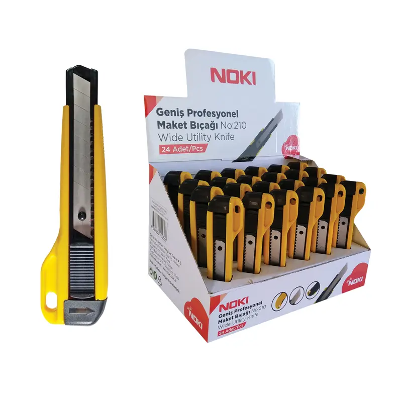 Noki No:210 Profesyonel Geniş Maket Bıçağı 24 Lü Stand