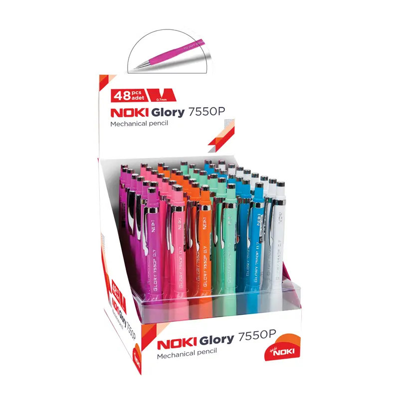 Noki 7550P Glory Pastel Renkler Versatil Kalem 0.7mm 48 Li Stand