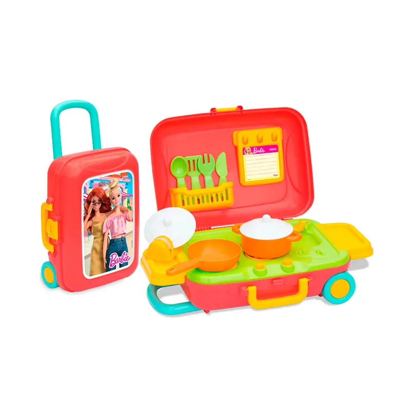 Dede 03478 Oyuncak Barbie Mutfak Set Bavulum