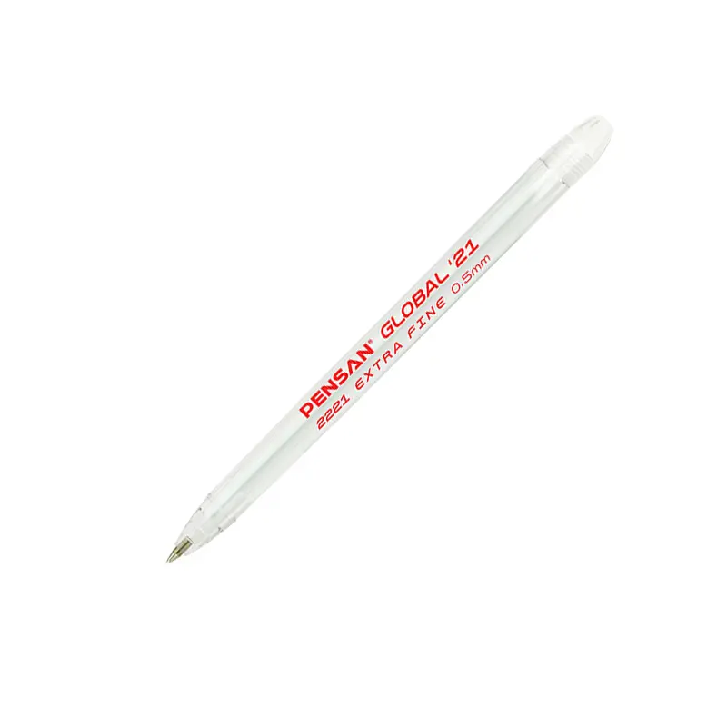 Pensan 2221 Global Tükenmez Kalem 0.5mm Kırmızı 12 Li Kutu