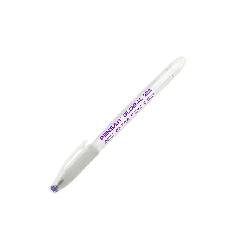 Pensan 2221 Global Tükenmez Kalem 0.5mm Eflatun 12 Li Kutu