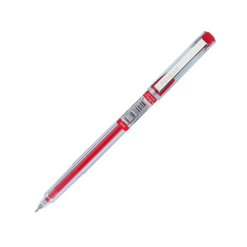 Pensan 6405 My-King Jel Metal Klips Tükenmez Kalem 0.5mm Kırmızı x 12 Li Kutu