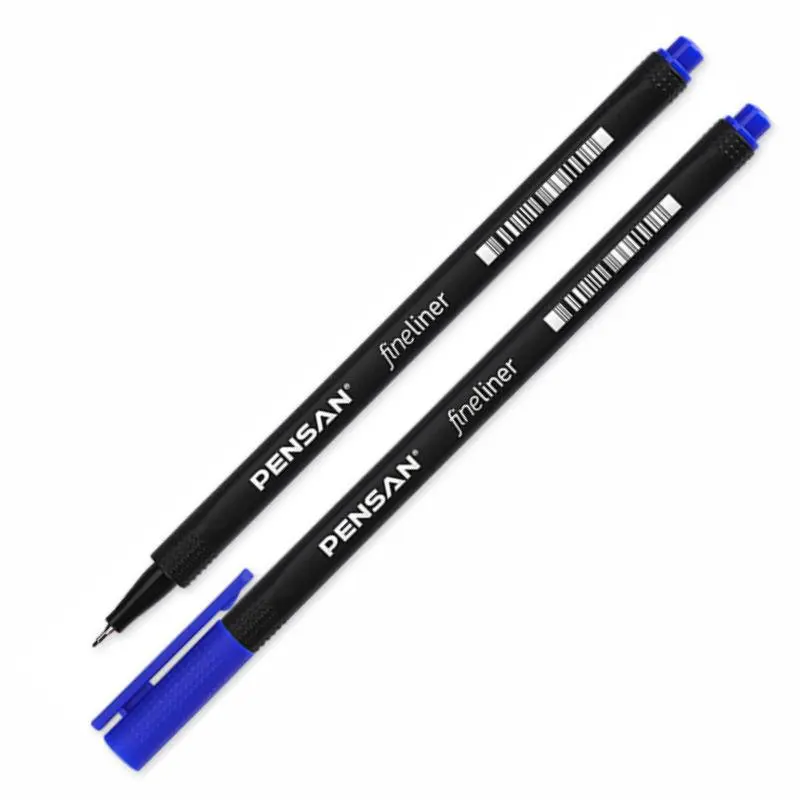 Pensan 6500 Fineliner Keçe Uçlu Kalem 0.4mm Mavi 10 Lu Kutu