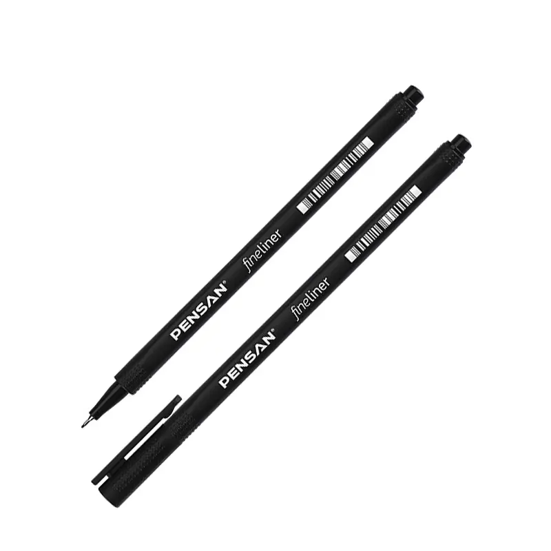 Pensan 6500 Fineliner Keçe Uçlu Kalem 0.4mm Siyah 10 Lu Kutu