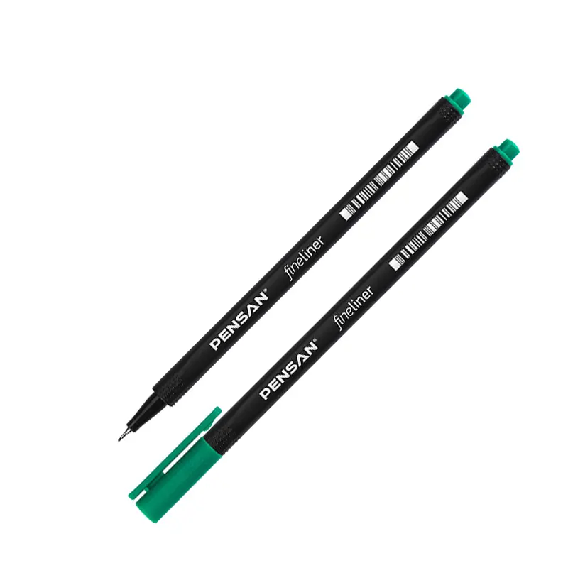 Pensan 6500 Fineliner Keçe Uçlu Kalem 0.4mm Yeşil 10 Lu Kutu