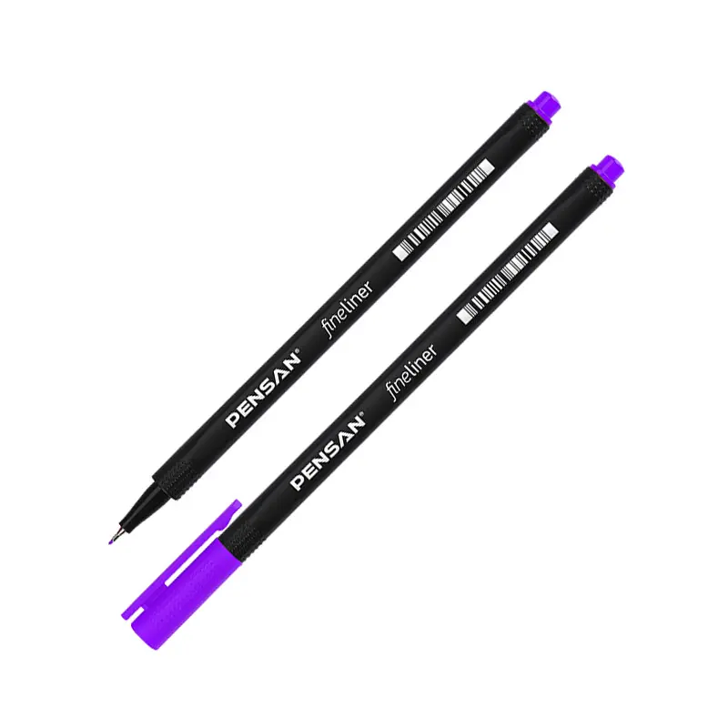 Pensan 6500 Fineliner Keçe Uçlu Kalem 0.4mm Mor 10 Lu Kutu