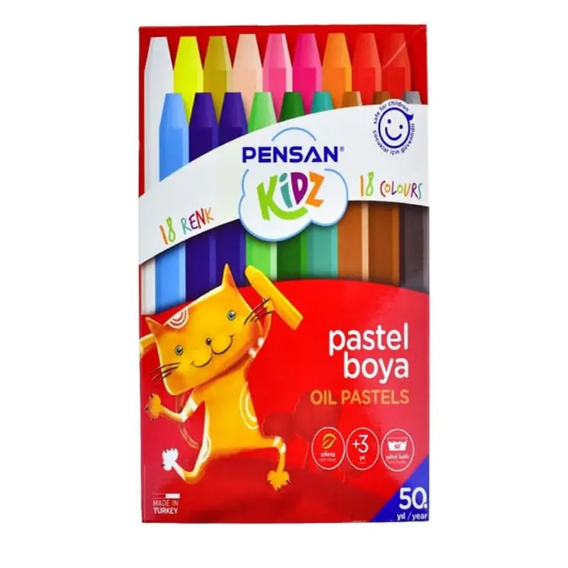Pensan 98061 Kidz Pastel Boya 18 Renk