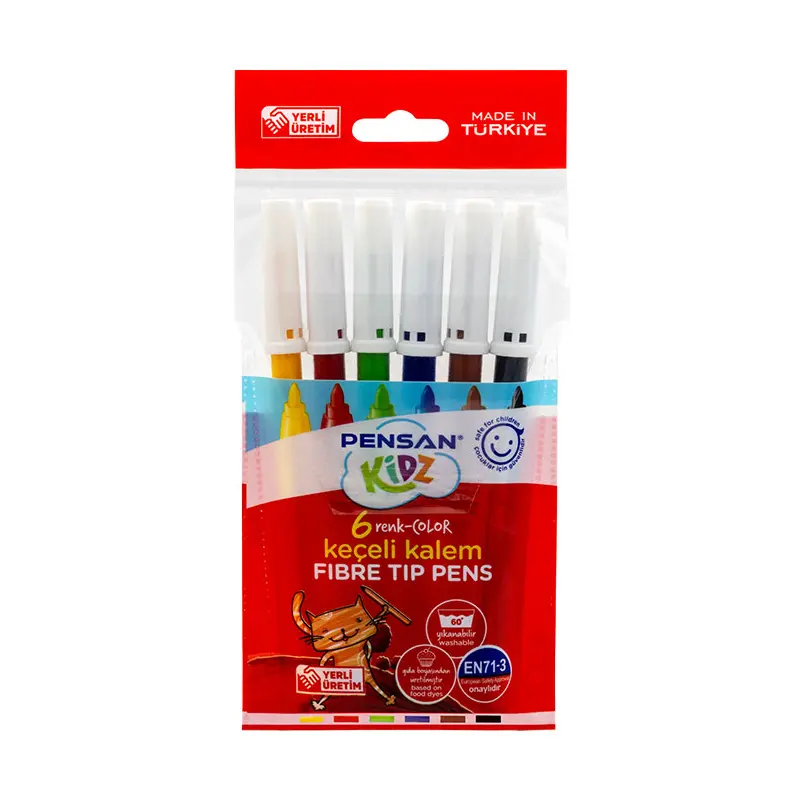 Pensan 99055 Kidz Keçeli Boya Kalemi 6 Renk