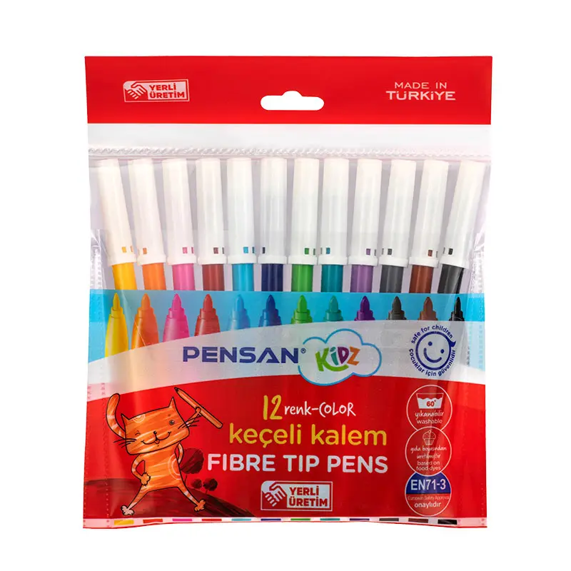 Pensan 99060 Kidz Keçeli Boya Kalemi 12 Renk