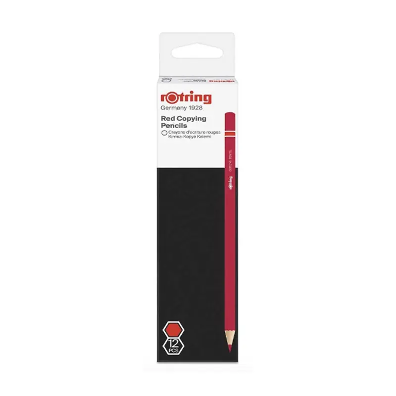 Rotring 2090069 Kırmızı Kopya Kalemi 12 Li Kutu