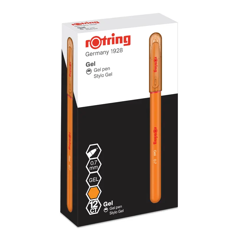 Rotring 2114452 Jel Kalem 0.7mm Turuncu 12 Li Kutu