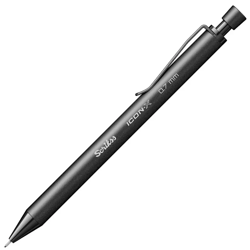 Scrikss Icon-X Metal Versatil Kalem 0.7mm Siyah x 12 Li Paket
