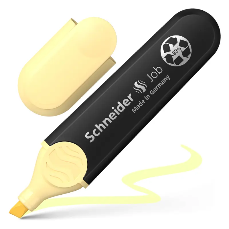 Schneider 150 Job Fosforlu Kalem Pastel 1.0mm - 4.5mm Vanilya x 10 Lu Kutu