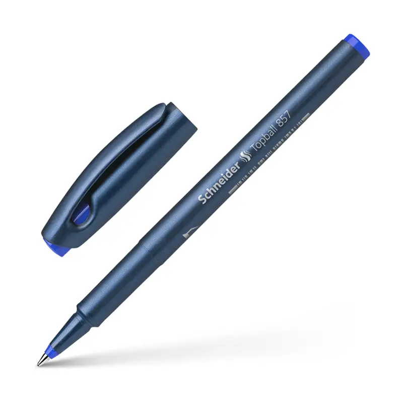 Schneider 857 Topball Bilye Uç Roller Kalem 0.6mm Mavi x 10 Lu Kutu