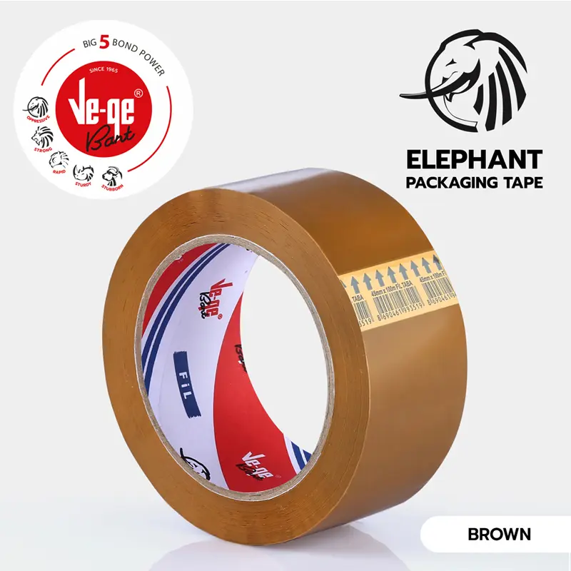 Vege Koli Bantı Fil 45mm x 100 Metre Taba x 6 Lı Paket