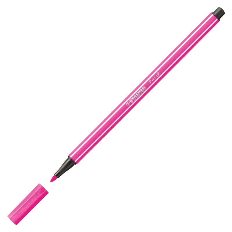 Stabilo 68/56 Keçe Uçlu Boya Kalemi 1.0mm Pembe x 10 Lu Kutu