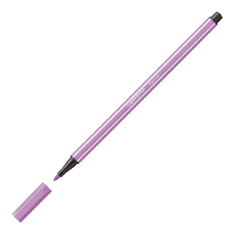 Stabilo 68/59 Keçe Uçlu Boya Kalemi 1.0mm Açık Lila x 10 Lu Kutu