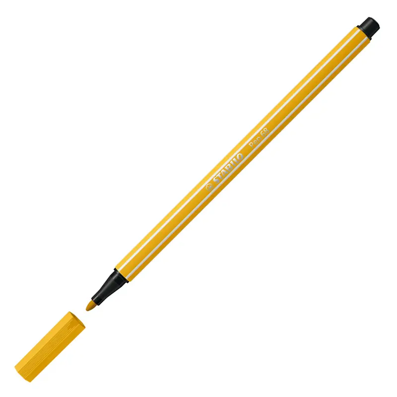 Stabilo 68/87 Keçe Uçlu Boya Kalemi 1.0mm Köri Sarısı x 10 Lu Kutu