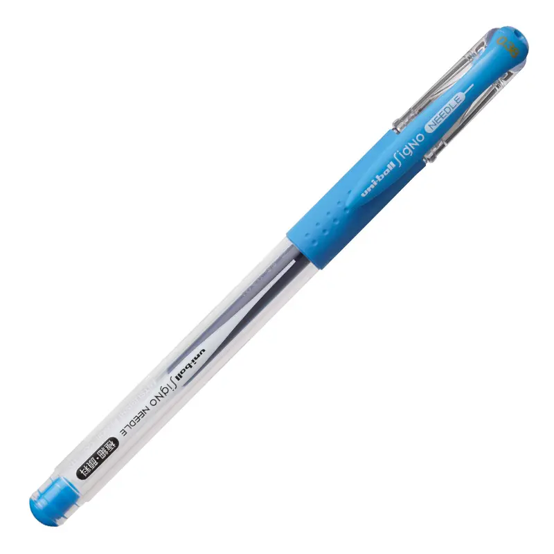 Uni-Ball UM-151ND Signo Needle İğne Uç Roller Kalem 0.38mm Açık Mavi 10 Lu Kutu