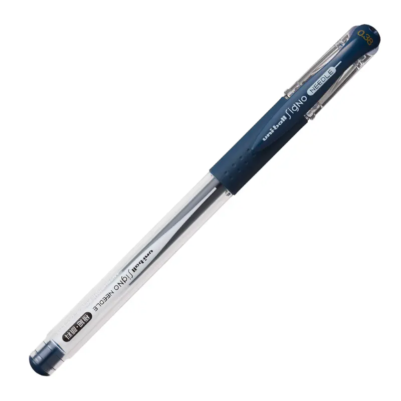 Uni-Ball UM-151ND Signo Needle İğne Uç Roller Kalem 0.38mm Mavi/Siyah 10 Lu Kutu