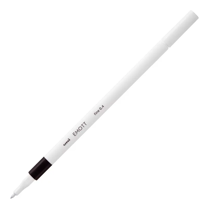Uni-Ball Emott Fine Akrilik Uçlu Kalem 0.4mm Siyah 10 Lu Kutu