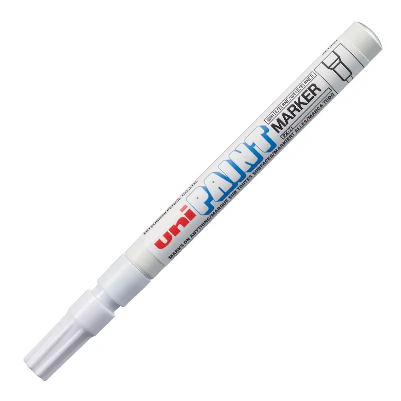 Uni-Ball PX-21 Paint Marker Boyama Markörü 0.8-1.2mm Beyaz 12 Li Kutu