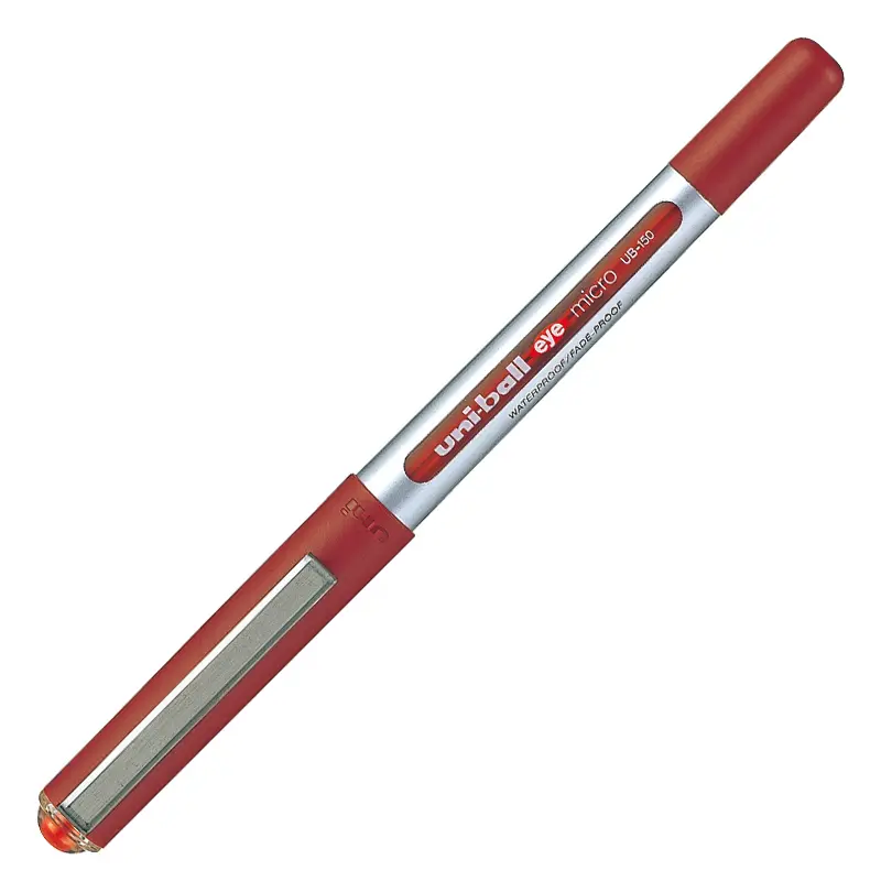 Uni-Ball UB-150 Eye Micro Bilye Uç Roller Kalem 0.5mm Kırmızı 12 Li Kutu