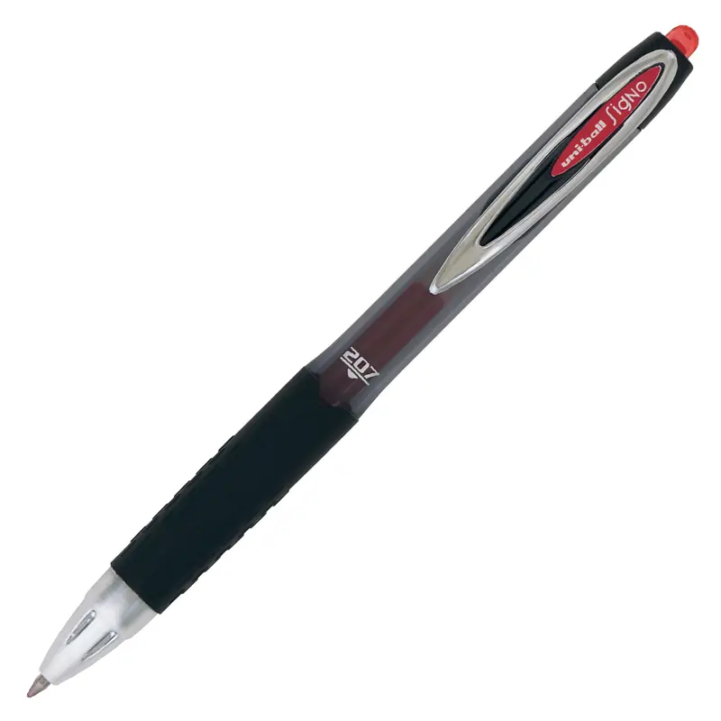 Uni-Ball UMN-207 Signo Bilye Uç Mekanik Jel Roller Kalem 0.7mm Kırmızı 12 Li Kutu