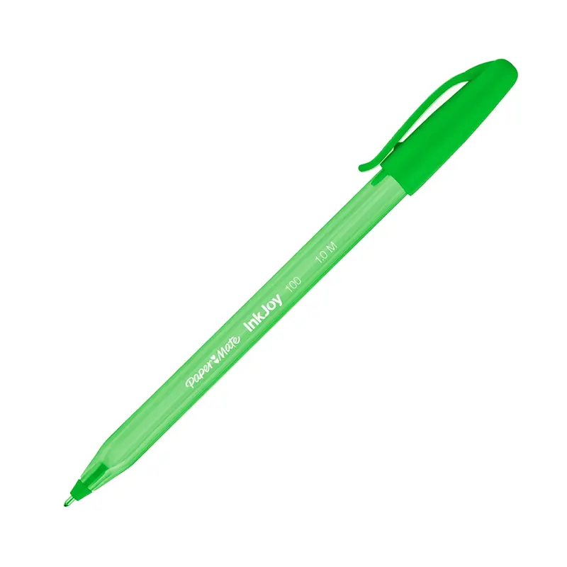 Paper Mate S0977350 İnkjoy 100 Tükenmez Kalem 1.0mm Açık Yeşil x 12 Li Kutu