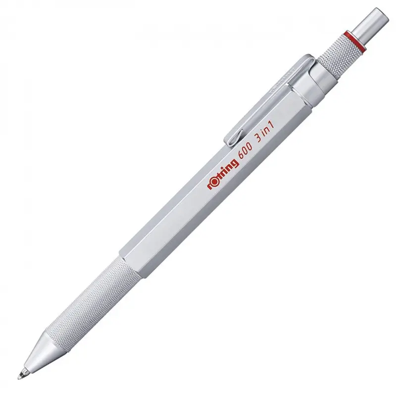 Rotring Multipen 600 Üç Fonksiyonlu Kalem Krom