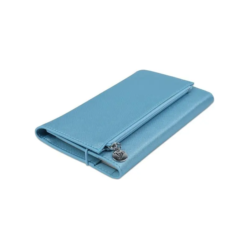 Victoria Journals 211600 Defter Zipco Clutch 14x20cm 80 Gr. 96 Yaprak Açık Mavi