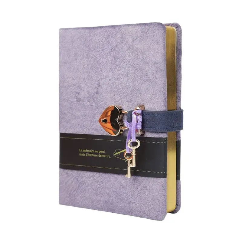 Victoria Journals 9305 Miyaw Kilitli Defter Mor Kapak 80 Gr. 160 Yaprak 13x18cm Çizgili