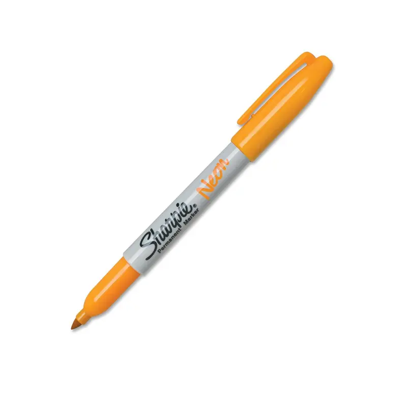 Sharpie 1881076 Permanent Markör Neon Fosforlu Sarı x 12 Li Kutu