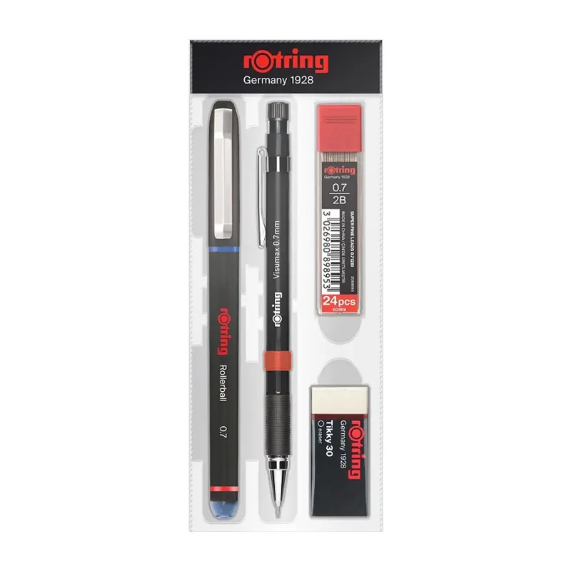 Rotring Ofis Seti Visumax Versatil Kalem 0.7mm + Roller Kalem Mavi