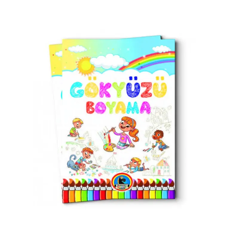 4E Karatay Yayınevi Renkli Örnekli Gökyüzü Boyama Kitabı 128 Sayfa