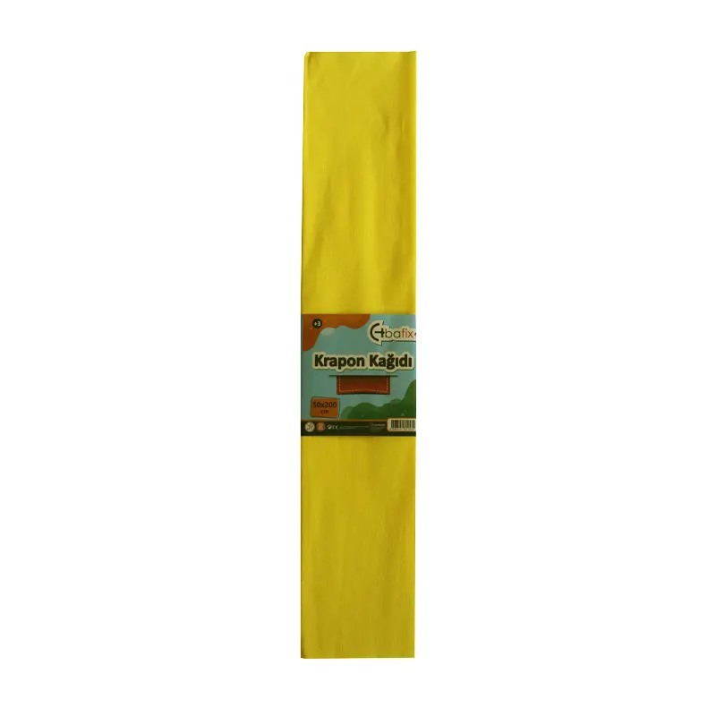 Bafix Krapon Kağıdı 50x200cm Sarı 10 Lu Paket