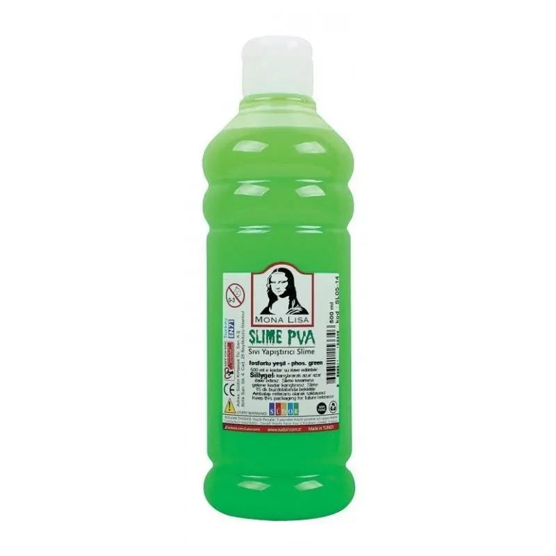 Mona Lisa SL05-14 Slime Sıvı Yapıştırıcı 500 ML Fosforlu Yeşil