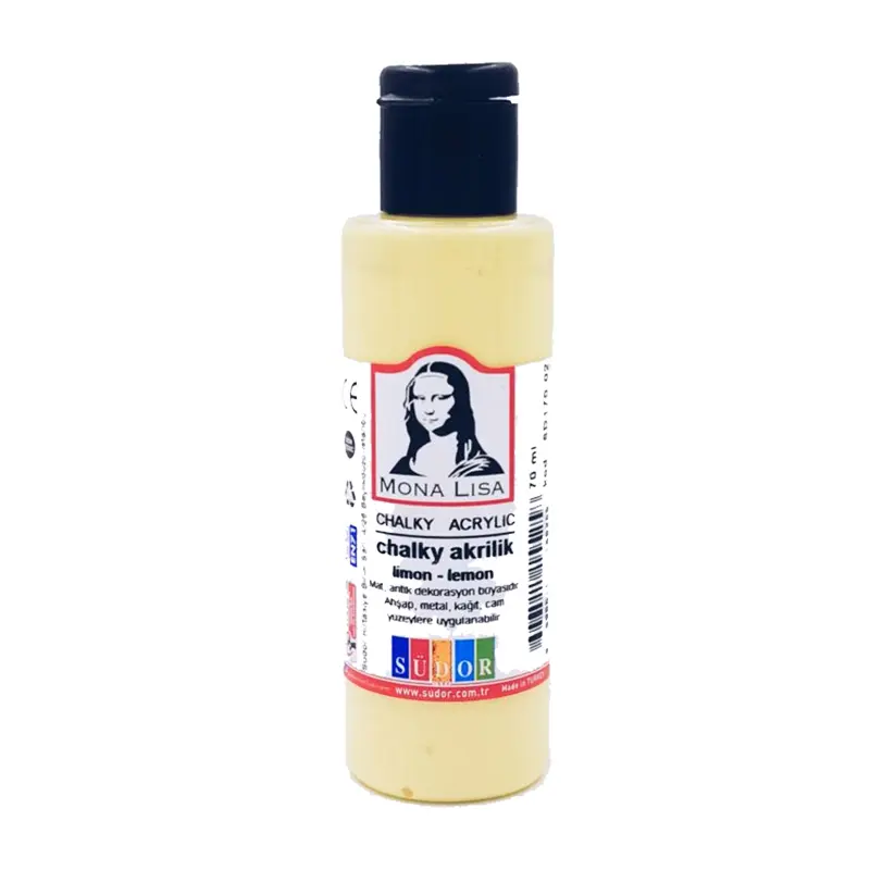 Mona Lisa SD170-02 Chalky Akrilik Boya 70 ML Limon x 12 Li Kutu