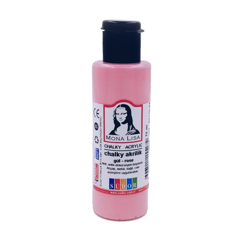 Mona Lisa SD170-04 Chalky Akrilik Boya 70 ML Gül x 12 Li Kutu