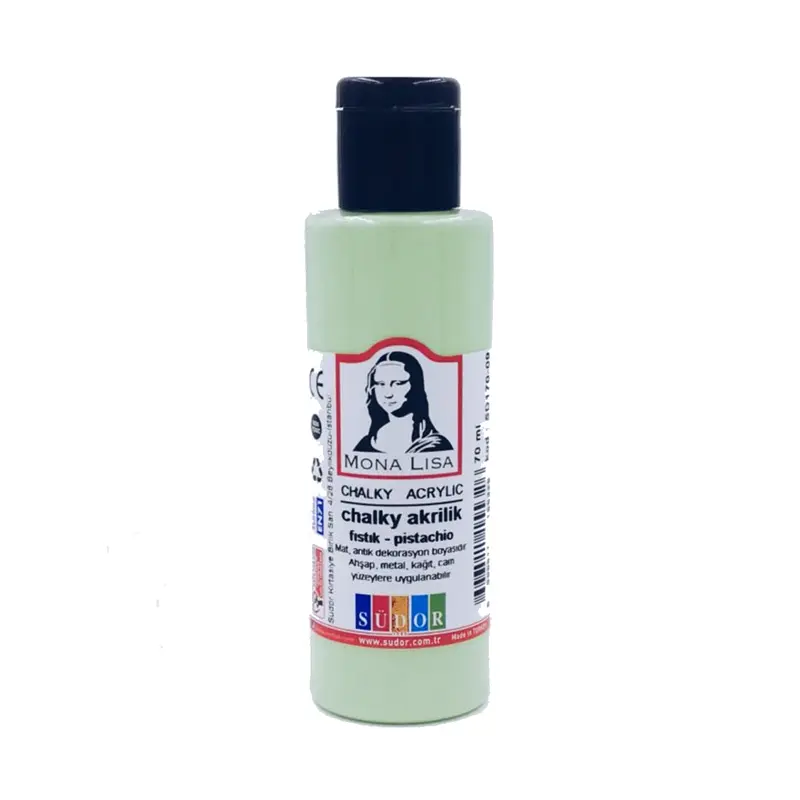 Mona Lisa SD170-09 Chalky Akrilik Boya 70 ML Fıstık Yeşil x 12 Li Kutu