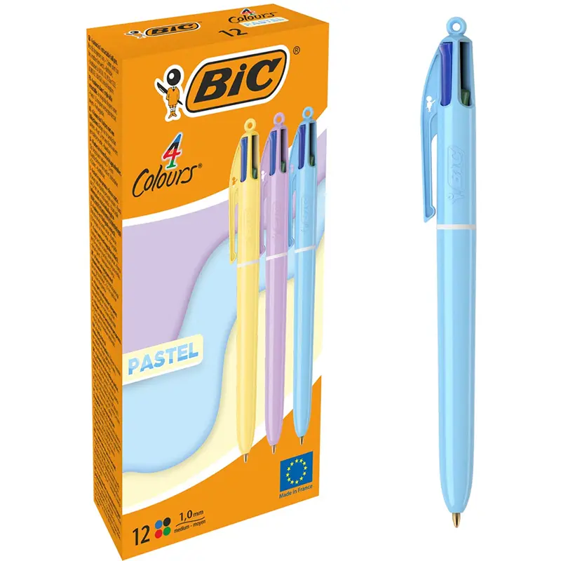 Bic 517320 Pastel Renkler 4 Renk Tükenmez Kalem 12 Li Kutu