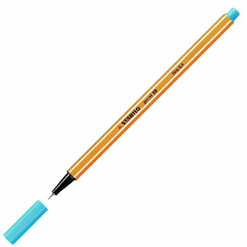 Stabilo 88/51 Point 88 Keçe Uçlu İnce Kalem 0.4mm Turkuaz Mavi x 10 Lu Kutu