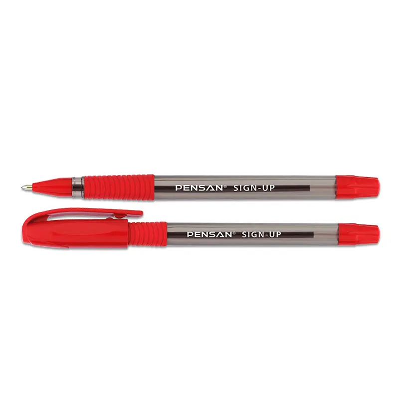 Pensan 2410 Sign Up Tükenmez Kalem 1.0mm Kırmızı x 12 Li Kutu