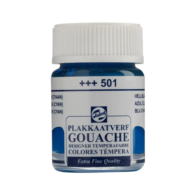 Talens 501 Guaj Boya Açık Mavi 16 ML x 10 Lu Paket