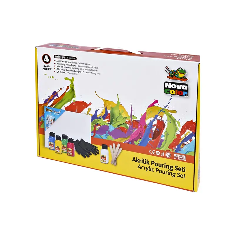 Nova Color NC-2509 Akrilik Pouring Set Botanik