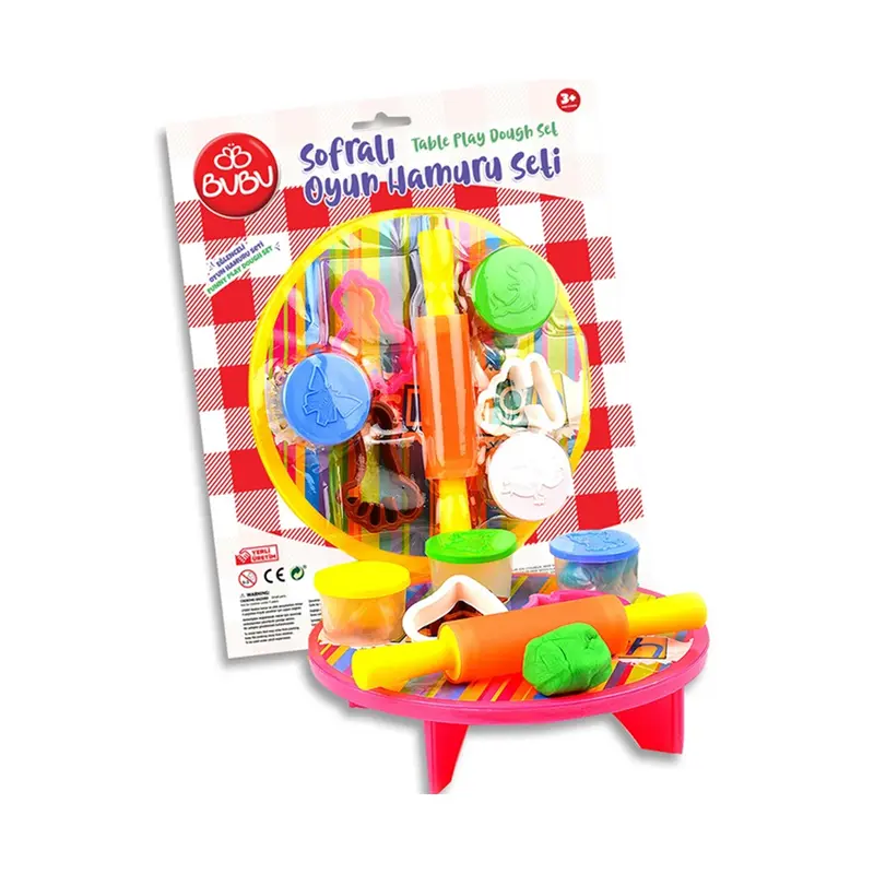 Bu-Bu OH0002 Oyun Hamuru Seti Sofralı 3x15 Gr.