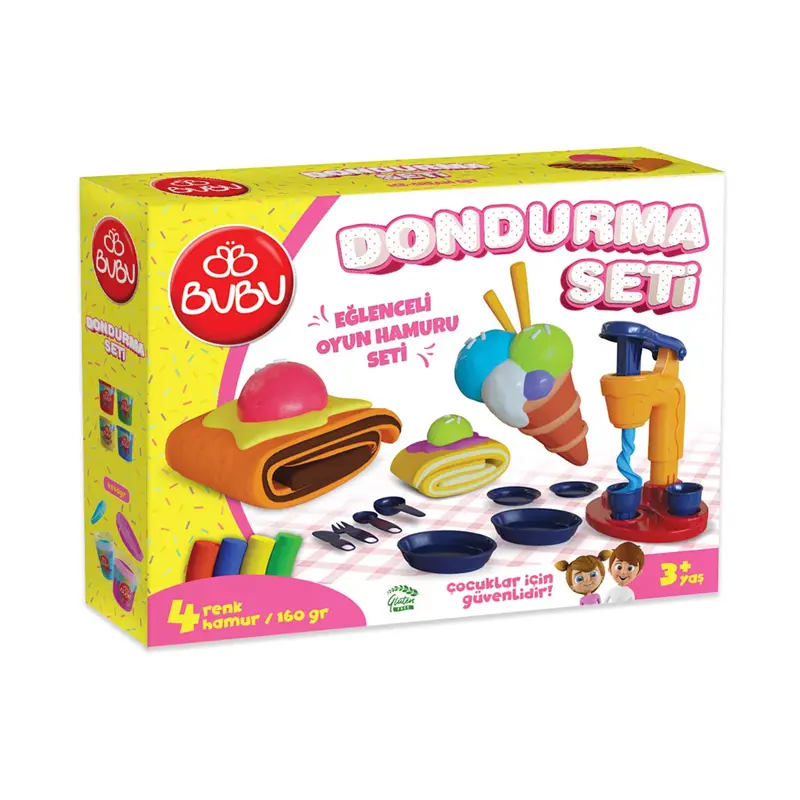 Bu-Bu OH0009 Oyun Hamuru Dondurma Seti