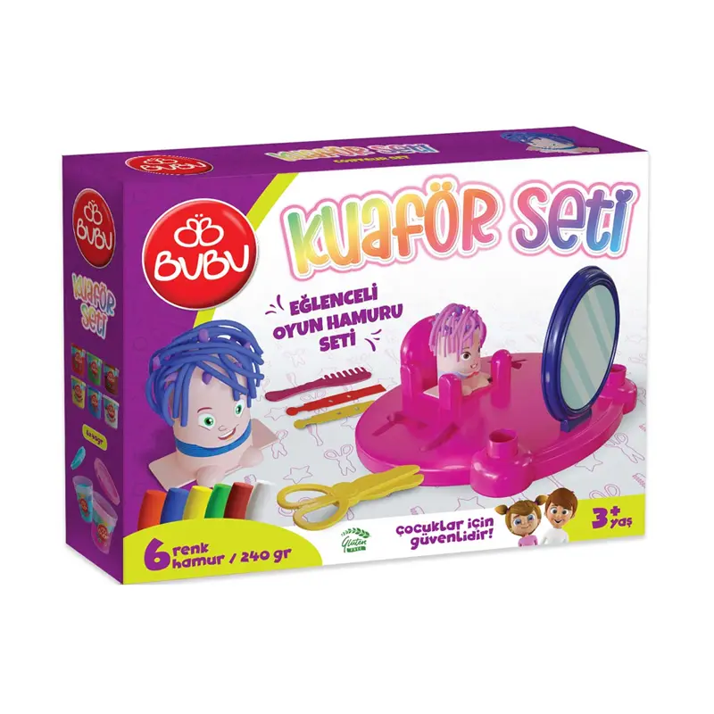Bu-Bu OH0014 Oyun Hamuru Kuaför Seti
